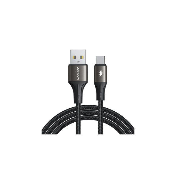 Joyroom USB Cable - Light-Speed Series 3A Braided Nylon Fast Charging Data Cable (USB-A to Type-C) 300cm S-A25