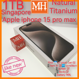 Freebies+1tb Singapore apple iphone 15 pro max natural titanium full set