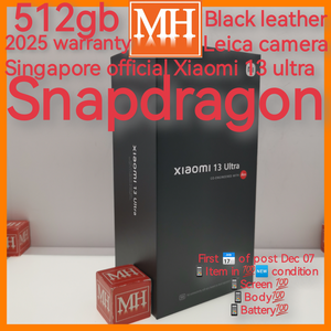 512gb 2025 warranty Singapore official Xiaomi 13 ultra black leather snapdragon Leica camera warranty full set