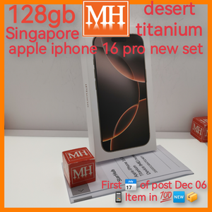 Singapore official apple iphone 16 pro desert titanium 128gb warranty new set