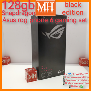 Global rom Asus rog phone 6 black 128gb snapdragon gaming set