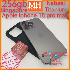 Freebies+256gb Singapore apple iphone 15 pro max natural titanium set