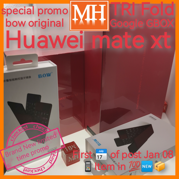 Special promo original bow Huawei keyboard official Huawei mate xt TRI fold support Google via gbox new set