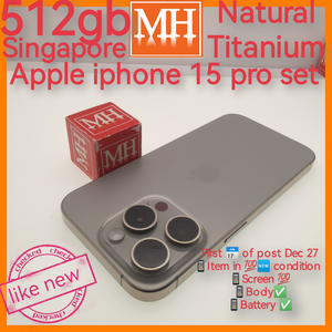 512gb Singapore apple iphone 15 pro natural titanium set