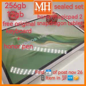 Free ⌨️+🖊️ Singapore official honor magicpad 2 12gb 256gb snapdragon tablet warranty new set