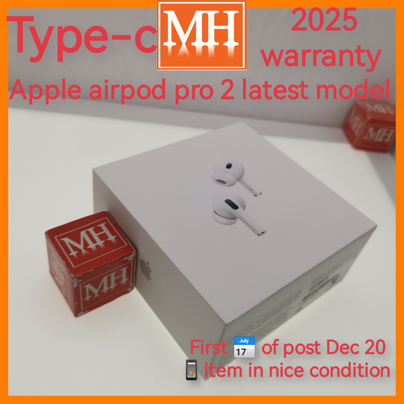 Singapore official apple airpod pro 2 type c white Bluetooth earpod warranty full set