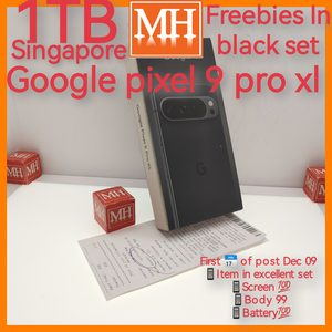 1tb+freebies Singapore official Google pixel 9 pro xl Black warranty full set