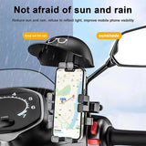 Small Helmet Phone Holder For Bicycle Motorcycle Shade From The Sun And Rain